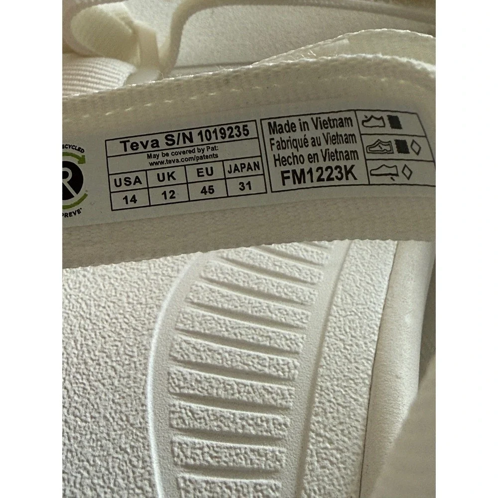 Teva Hurricane XLT2 Mens 14 White Sport Hiking Sandals 1019235 Urban Outfitters